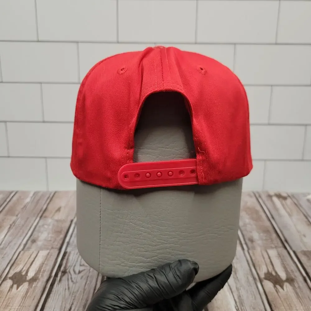 Vintage Papa Johns Pizza Snapback Hat Better Ingredients Better Pizza Red Cap